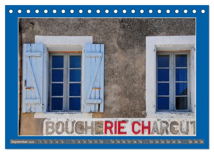 Produktbild: Hereinspaziert &ndash; Ladenfronten in Frankreich (Tischkalender 2026 DIN A5 quer), CALVENDO Monatskalender