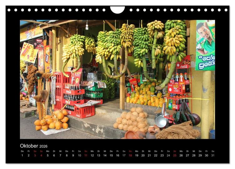 Produktbild: Sri Lanka Impressionen (Wandkalender 2026 DIN A4 quer), CALVENDO Monatskalender