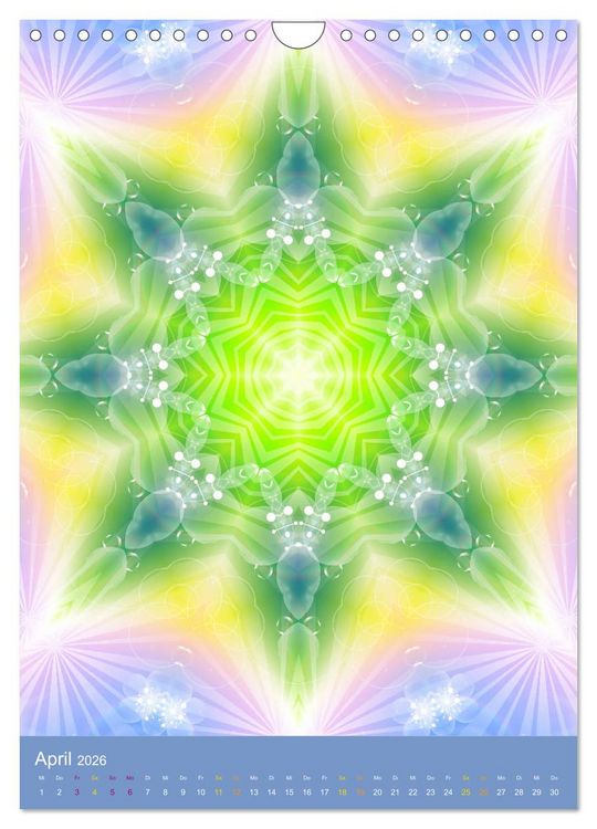 Produktbild: Lichtvolle Mandalas (Wandkalender 2026 DIN A4 hoch), CALVENDO Monatskalender