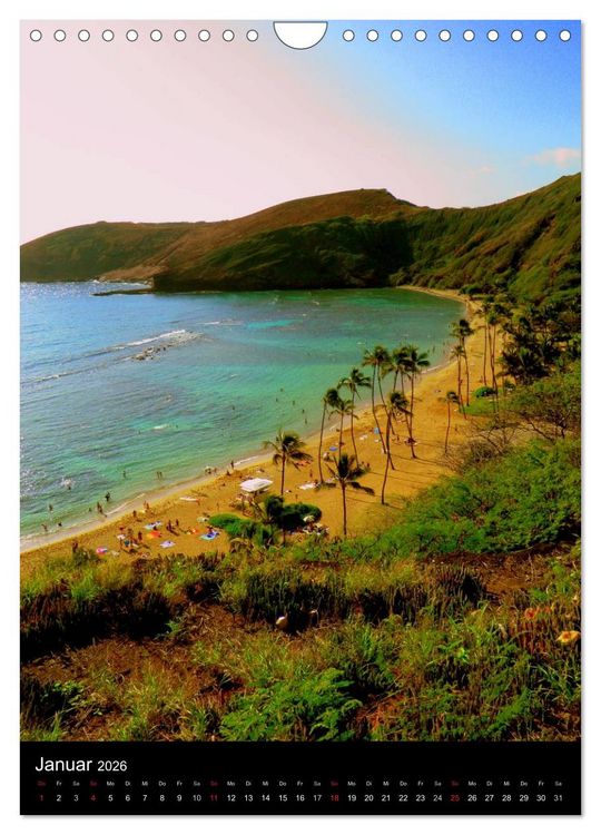 Produktbild: Hawaii (Wandkalender 2026 DIN A4 hoch), CALVENDO Monatskalender