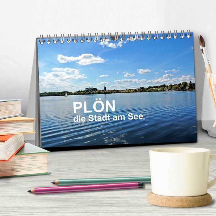 Produktbild: Pl&ouml;n - die Stadt am See (Tischkalender 2026 DIN A5 quer), CALVENDO Monatskalender