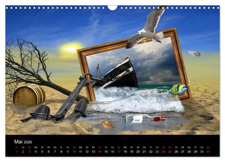 Produktbild: Mystische und romantische M&auml;rchenwelt Mausopardia (Wandkalender 2026 DIN A3 quer), CALVENDO Monatskalender