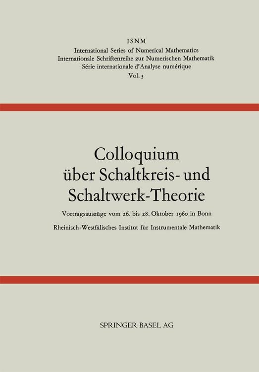 Produktbild: Colloquium &uuml;ber Schaltkreis- und Schaltwerk-Theorie