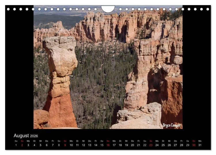 Produktbild: United States National Parks (Wandkalender 2026 DIN A4 quer), CALVENDO Monatskalender