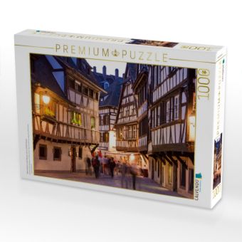 Produktbild: CALVENDO Puzzle Weinstuben in den Gassen von La Petite France | 1000 Teile Lege-Gr&ouml;&szlig;e 64x48cm Foto-Puzzle f&uuml;r gl&uuml;ckliche Stunden