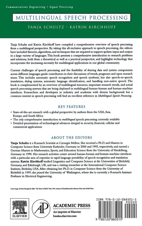 Produktbild: Multilingual Speech Processing