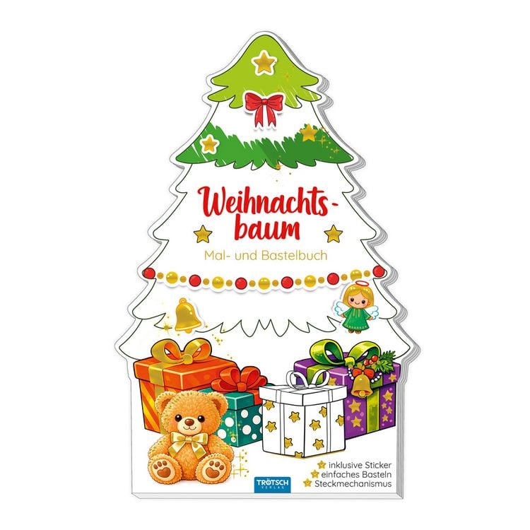 Produktbild: TR&Ouml;TSCH - Mal- und Bastelbuch Weihnachtsbaum Mal- und Bastelbuch| Ab 4 Jahren