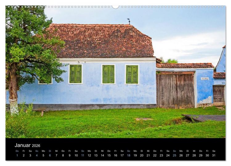Produktbild: Bauernh&auml;user in Siebenb&uuml;rgen (Wandkalender 2026 DIN A2 quer), CALVENDO Monatskalender