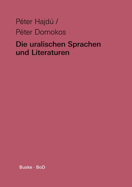 Produktbild: Die uralischen Sprachen und Literaturen