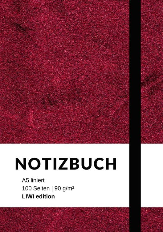 Produktbild: Notizbuch A5 liniert - 100 Seiten 90g/m&sup2; - Soft Cover violett - Papier