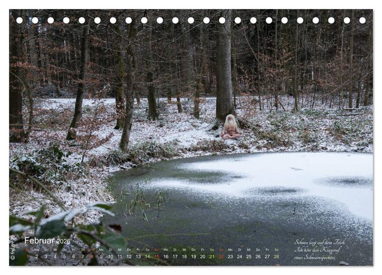 Produktbild: HAIKU AM TEICH (Tischkalender 2026 DIN A5 quer), CALVENDO Monatskalender
