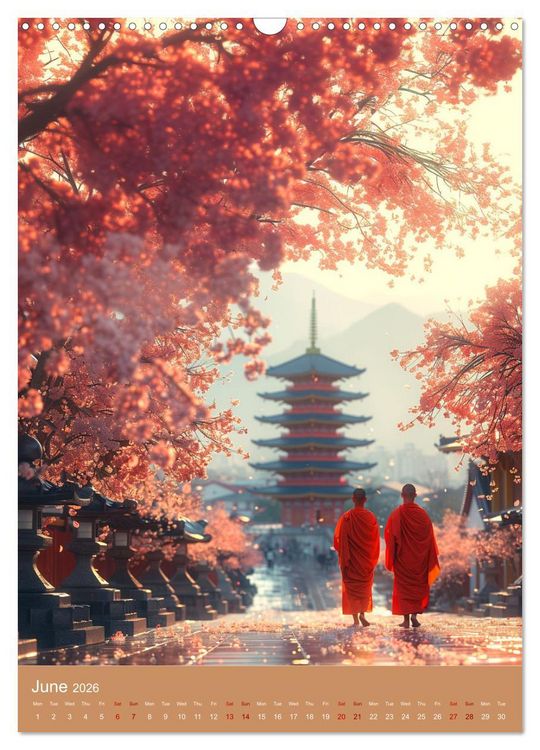 Produktbild: Zen in Orange (Wall Calendar 2026 DIN A3 portrait), CALVENDO 12 Month Wall Calendar