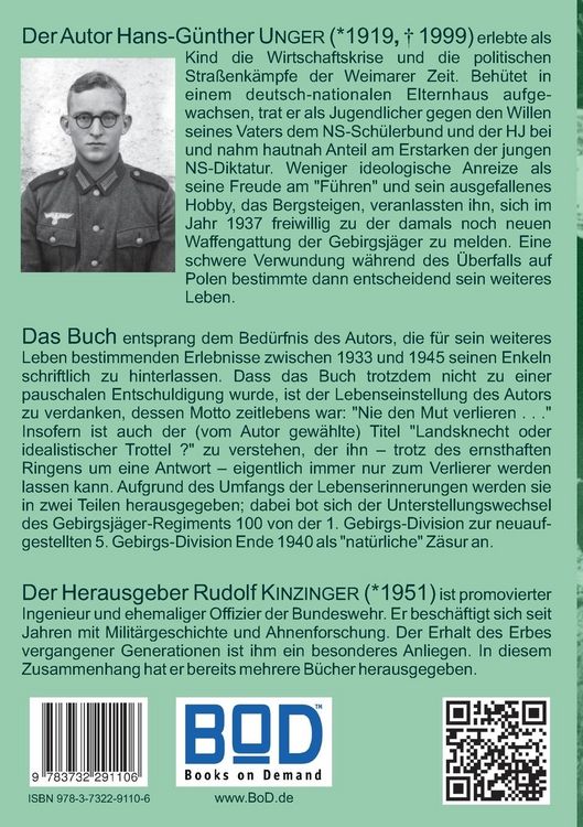 Produktbild: Landsknecht oder idealistischer Trottel ?