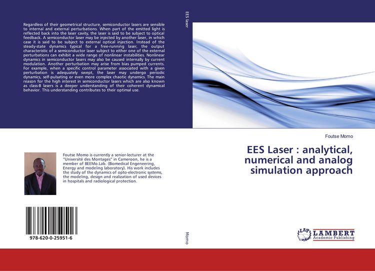 Produktbild: EES Laser : analytical, numerical and analog simulation approach