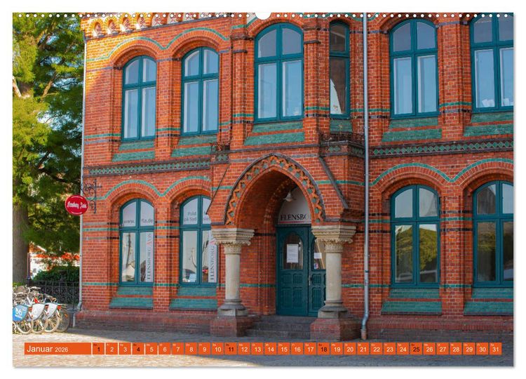 Produktbild: Ostseereise - Flensburg (Wandkalender 2026 DIN A2 quer), CALVENDO Monatskalender