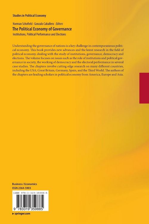 Produktbild: The Political Economy of Governance