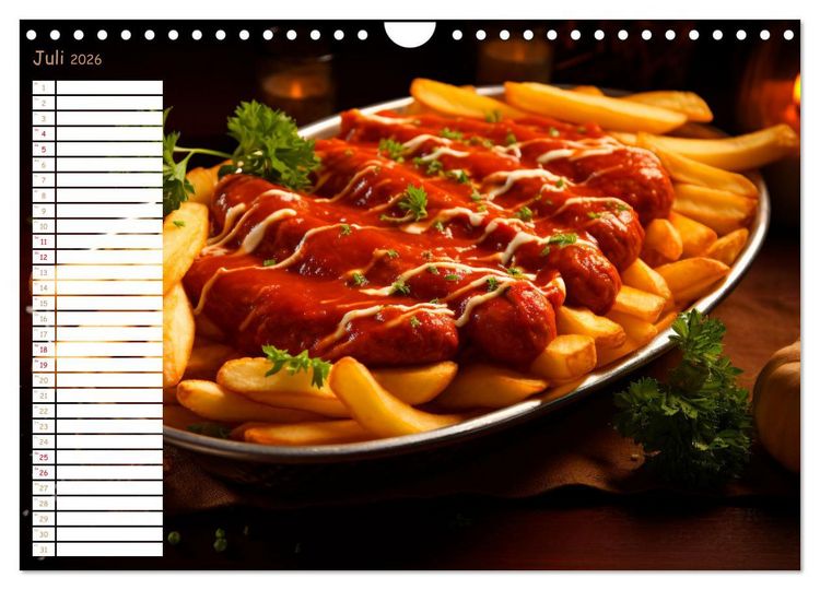 Produktbild: Fastfood &Auml;sthetik (Wandkalender 2026 DIN A4 quer), CALVENDO Monatskalender