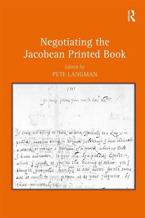 Produktbild: Negotiating the Jacobean Printed Book