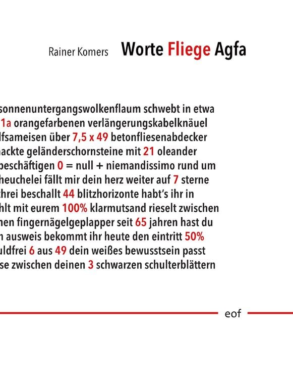 Produktbild: Worte Fliege Agfa