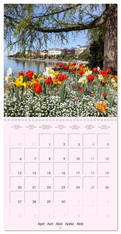 Produktbild: Evasion &agrave; Montreux (Calendrier mural carr&eacute; 2026 30x30 cm) Calendrier double avec une page pour vos prises de notes