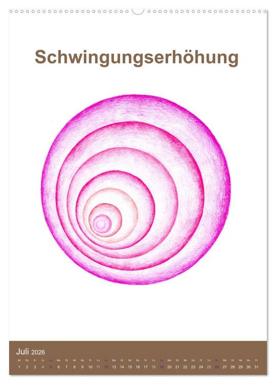 Produktbild: Delfinheilsymbole (Wandkalender 2026 DIN A2 hoch), CALVENDO Monatskalender