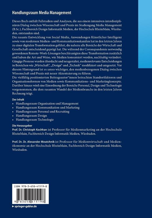 Produktbild: Handlungsraum Media Management