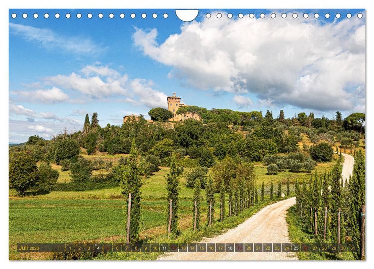 Produktbild: Faszination Toskana (Wandkalender 2026 DIN A4 quer), CALVENDO Monatskalender