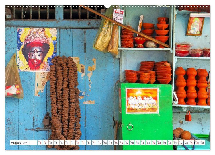 Produktbild: Kalkutta Altstadt Kolkata Oldtown (hochwertiger Premium Wandkalender 2026 DIN A2 quer), Kunstdruck in Hochglanz
