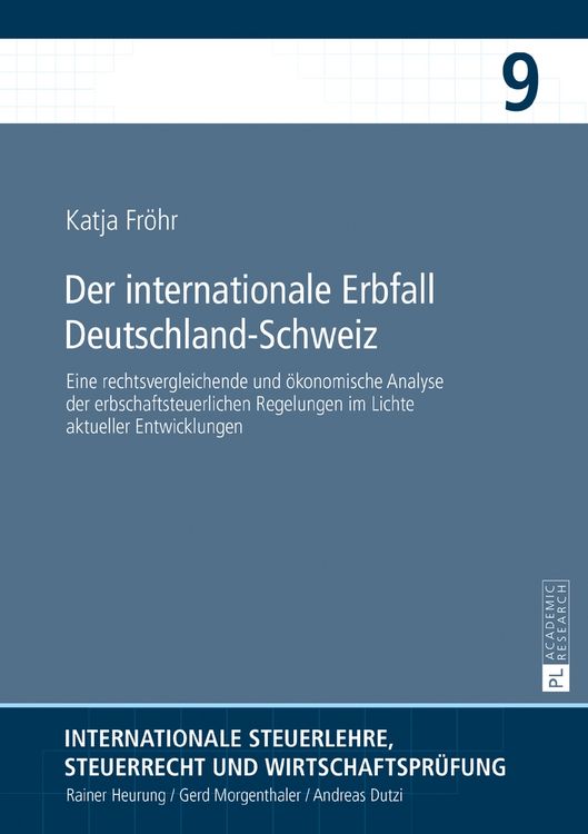 Produktbild: Der internationale Erbfall Deutschland&ndash;Schweiz