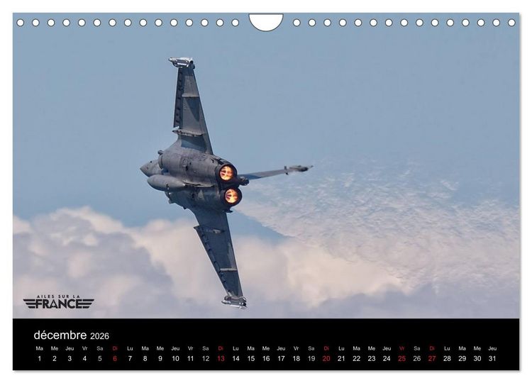 Produktbild: Ailes sur la France (Calendrier mural 2026 DIN A4 vertical), CALVENDO calendrier mensuel