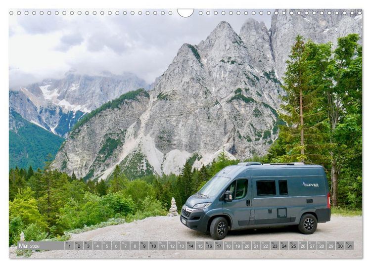 Produktbild: Mit dem Wohnmobil durch Slowenien (Wandkalender 2026 DIN A3 quer), CALVENDO Monatskalender
