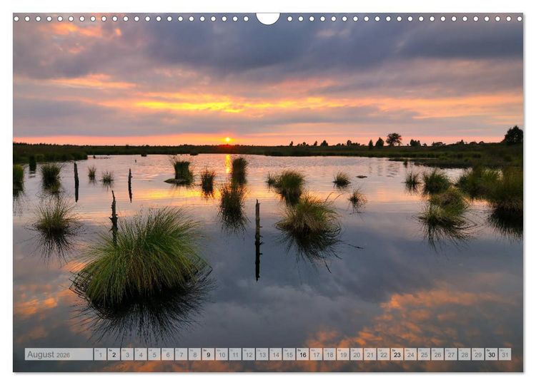 Produktbild: Moore und B&auml;che in Eifel und Ardennen (Wandkalender 2026 DIN A3 quer), CALVENDO Monatskalender