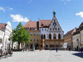 Produktbild: CALVENDO Puzzle Das Rathaus in Amberg | 1000 Teile Lege-Gr&ouml;&szlig;e 64x48cm Foto-Puzzle f&uuml;r gl&uuml;ckliche Stunden