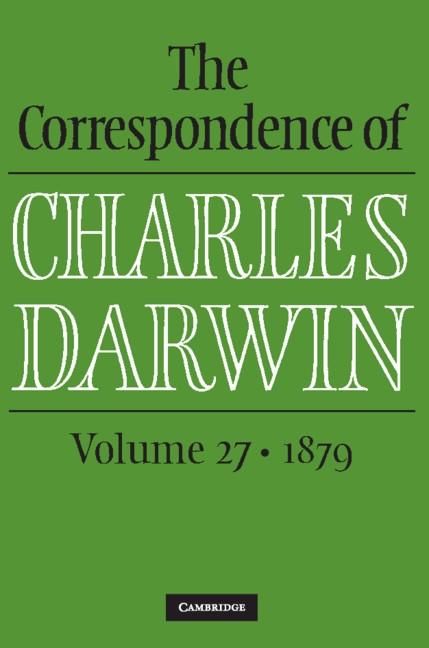 Produktbild: Correspondence of Charles Darwin: Volume 27, 1879