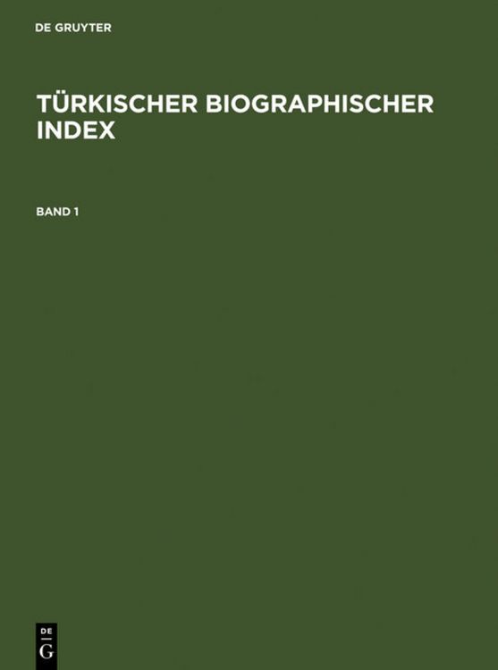 Produktbild: T&uuml;rkischer Biographischer Index