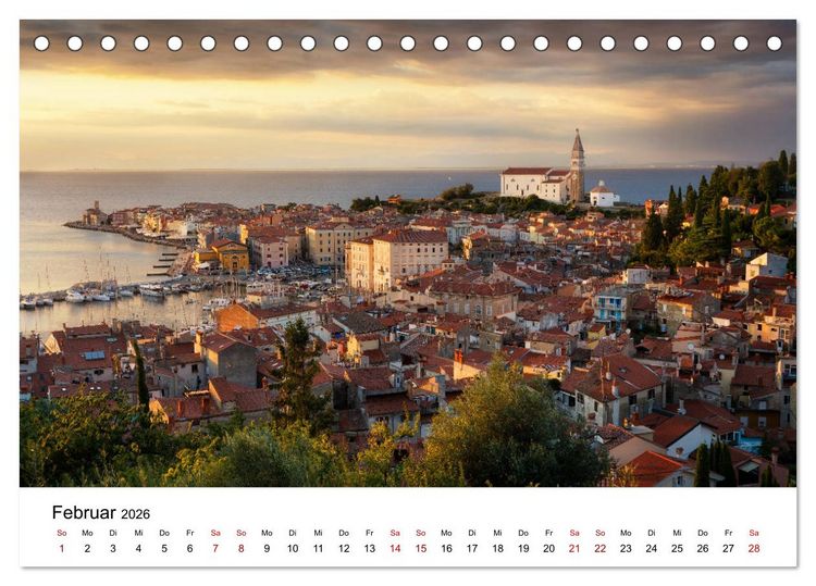 Produktbild: L&auml;nder der Adria (Tischkalender 2026 DIN A5 quer), CALVENDO Monatskalender