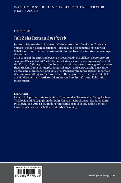 Produktbild: Juli Zehs Roman &laquo;Spieltrieb&raquo;