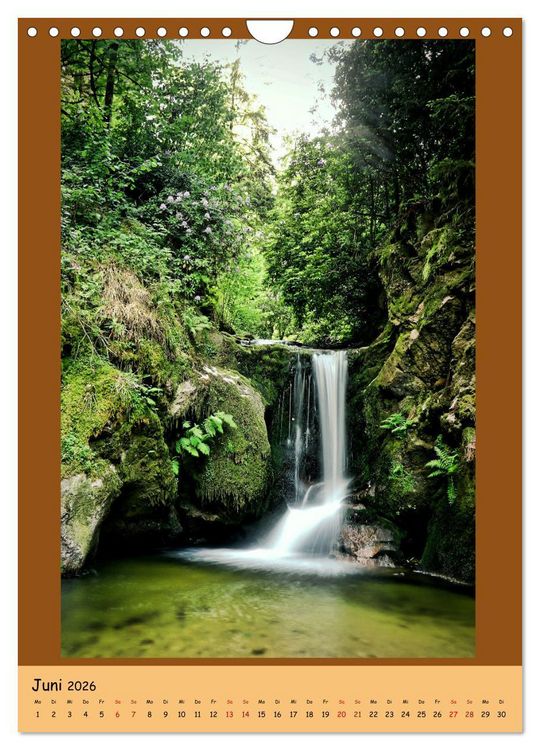 Produktbild: Schwarzwald Wasserf&auml;lle (Wandkalender 2026 DIN A4 hoch), CALVENDO Monatskalender