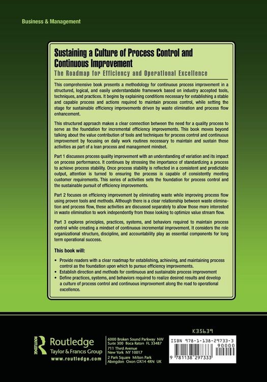 Produktbild: Sustaining a Culture of Process Control and Continuous Improvement