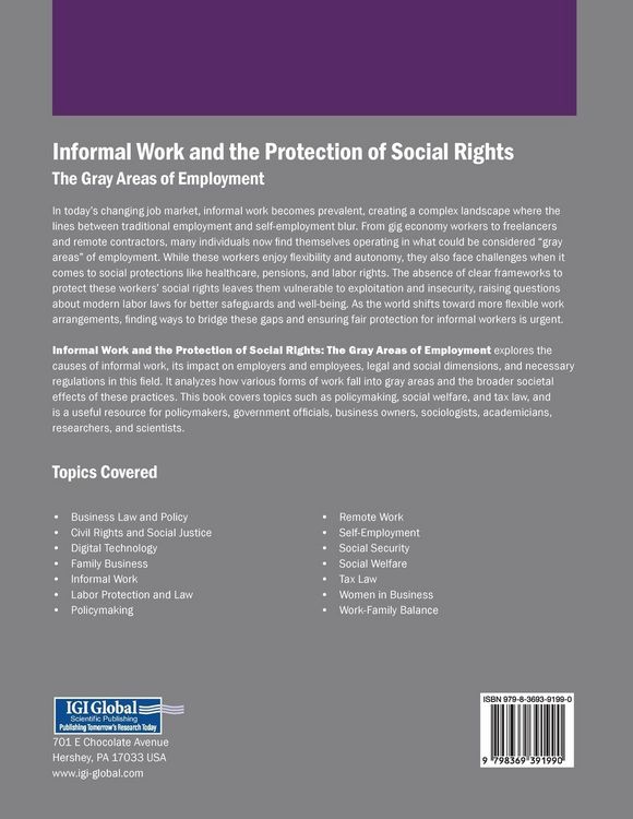 Produktbild: Informal Work and the Protection of Social Rights