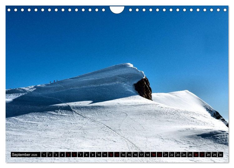Produktbild: Monte Rosa Classic - Die klassische Tour um das Monte Rosa Massiv (Wandkalender 2026 DIN A4 quer), CALVENDO Monatskalender