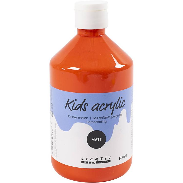 Produktbild: Creativ Company Acrylfarbe Matt, Orange, 500 ml/ 1 Fl.