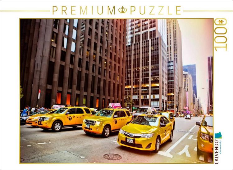 Produktbild: CALVENDO Puzzle Ein Motiv aus dem Kalender New York - nur im Taxi | 1000 Teile Lege-Gr&ouml;&szlig;e 64x48cm Foto-Puzzle f&uuml;r gl&uuml;ckliche Stunden