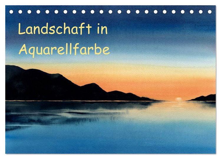 Produktbild: Landschaft in Aquarellfarbe (Tischkalender 2026 DIN A5 quer), CALVENDO Monatskalender
