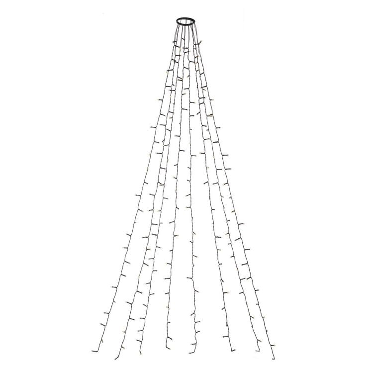 Produktbild: Idena Lichterkette NewTec Weihnachtsbaum-Überwurf 200 LED warmweiß für Innen & Außen