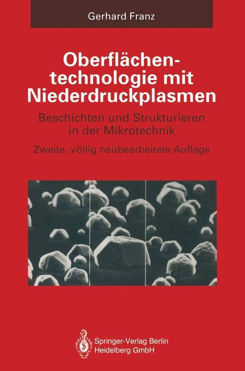 Produktbild: Oberfl&auml;chentechnologie mit Niederdruckplasmen