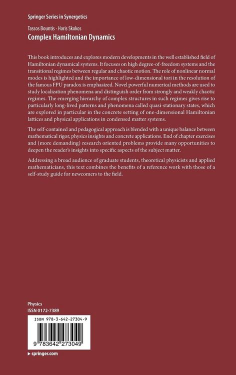Produktbild: Complex Hamiltonian Dynamics