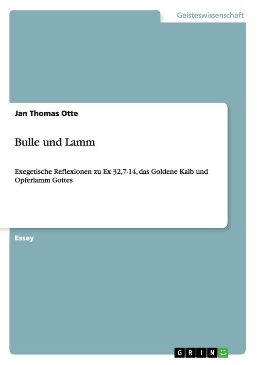 Produktbild: Otte, J: Bulle und Lamm