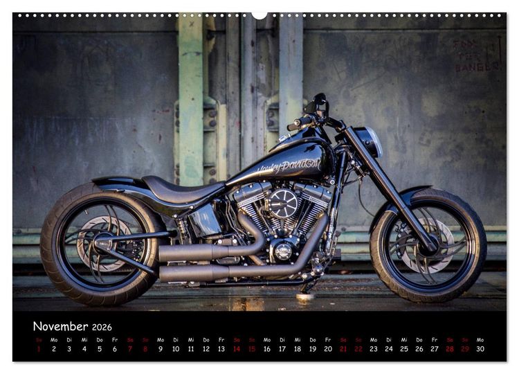 Produktbild: Best of Custom- and Showbikes Kalender (Wandkalender 2026 DIN A2 quer), CALVENDO Monatskalender