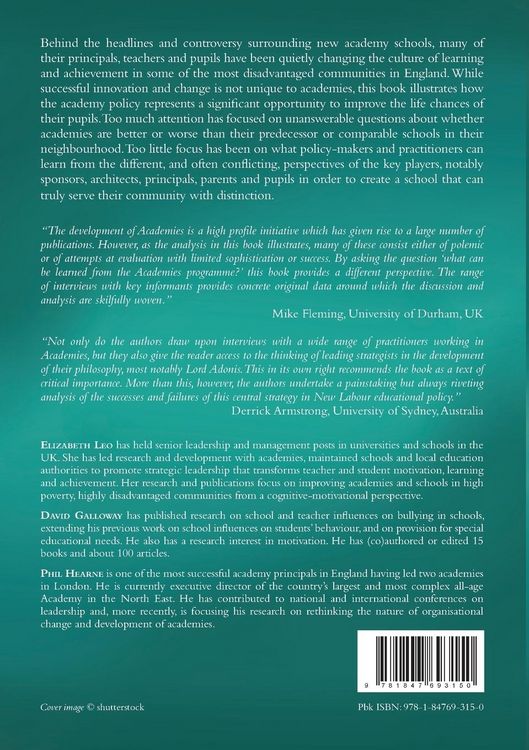 Produktbild: Academies and Educational Reform